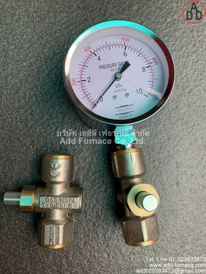 Pressure Gauge With Push Button Valve 3/8inch (2)